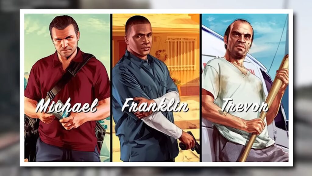 GTA  game three character, Michael, Franklin, Travor