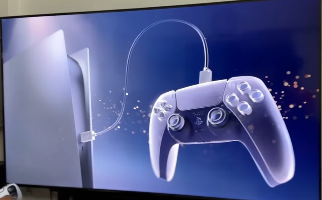 Sony ps5 console first screne picture source by itself