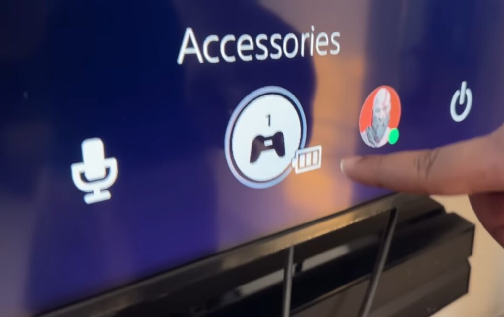 Sony ps5 console accessories screnshot live view Accessories in sony PS5