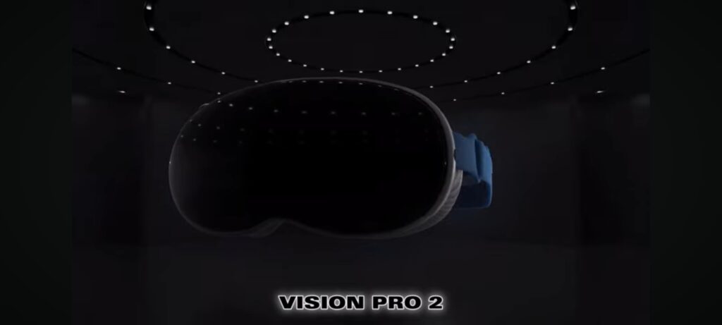 Apple vision pro 2 feature look with blue head band
