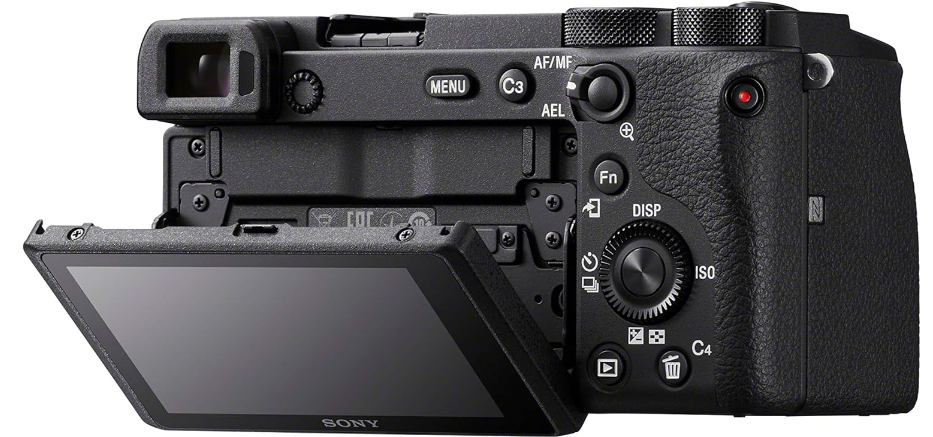 Sony a6400 reliance digital camera screen and full black colored body