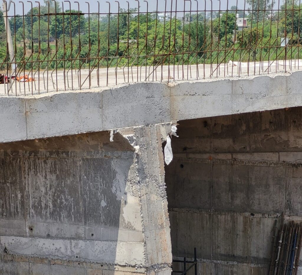 hunch part in culvert construction 