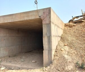 box culvert of size 1*3*8M