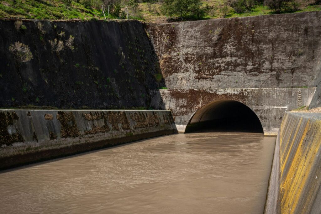 a culvert and bridge