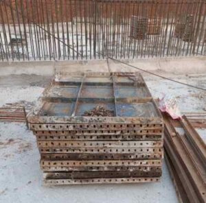 many steel shuttering plates are used in the construction of the culvert structure