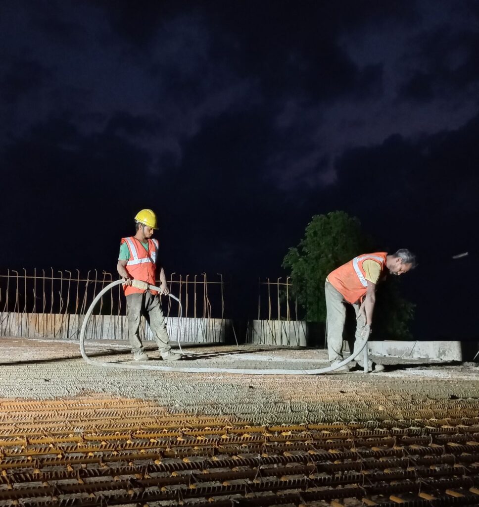 Images of M35 grade RCC Concrete in Culvert Construction