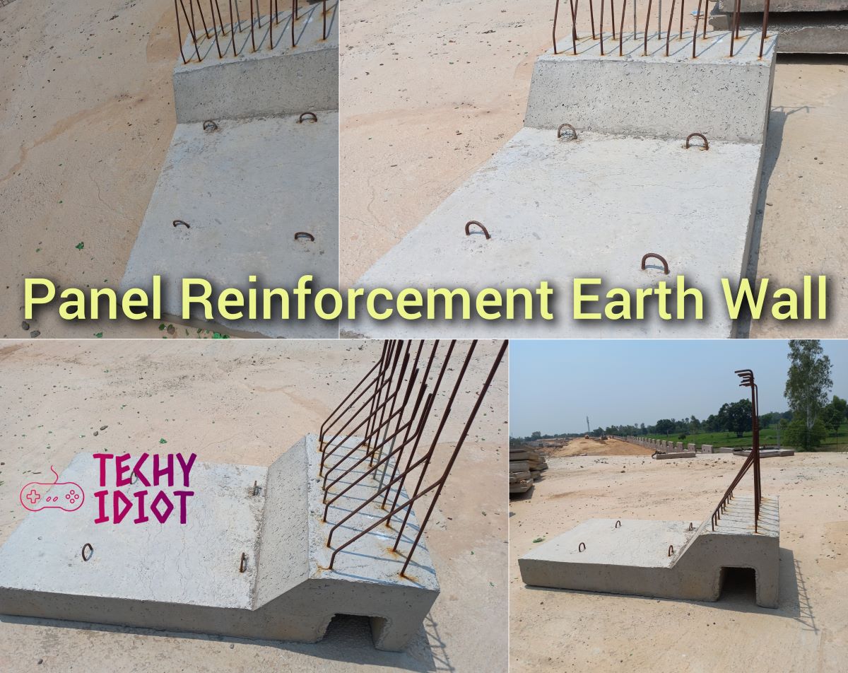 Reinforced earth wall precast panel