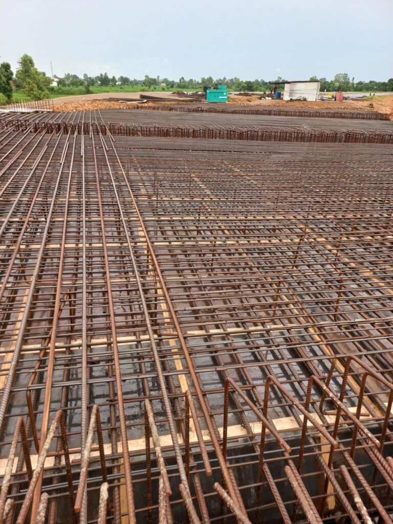 DELHI - AMRITSAR- KATRA EXPRESS HIGHWAY PACKAGE 14 steel reinforcement using in MNB structure with the help of BBS